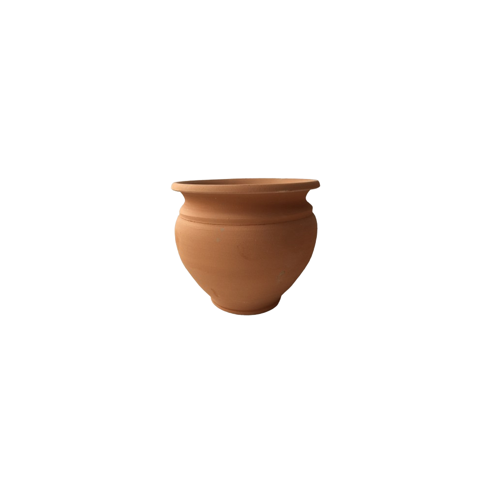 Caspo' in terracotta liscio  cm.25