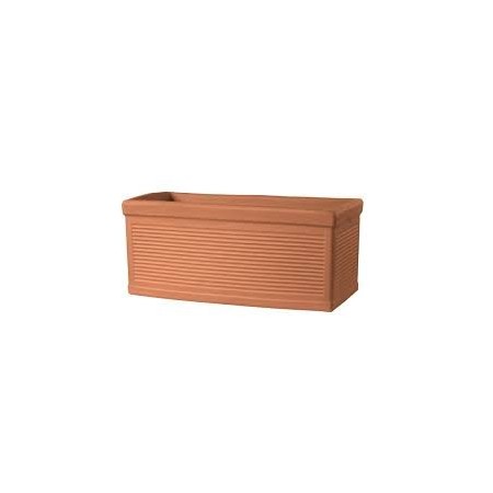 Cassetta millerighe in terracotta cm 70 x 34 x h 31