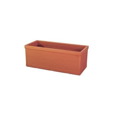 Cassetta millerighe in terracotta cm 82 x 37 x h 36